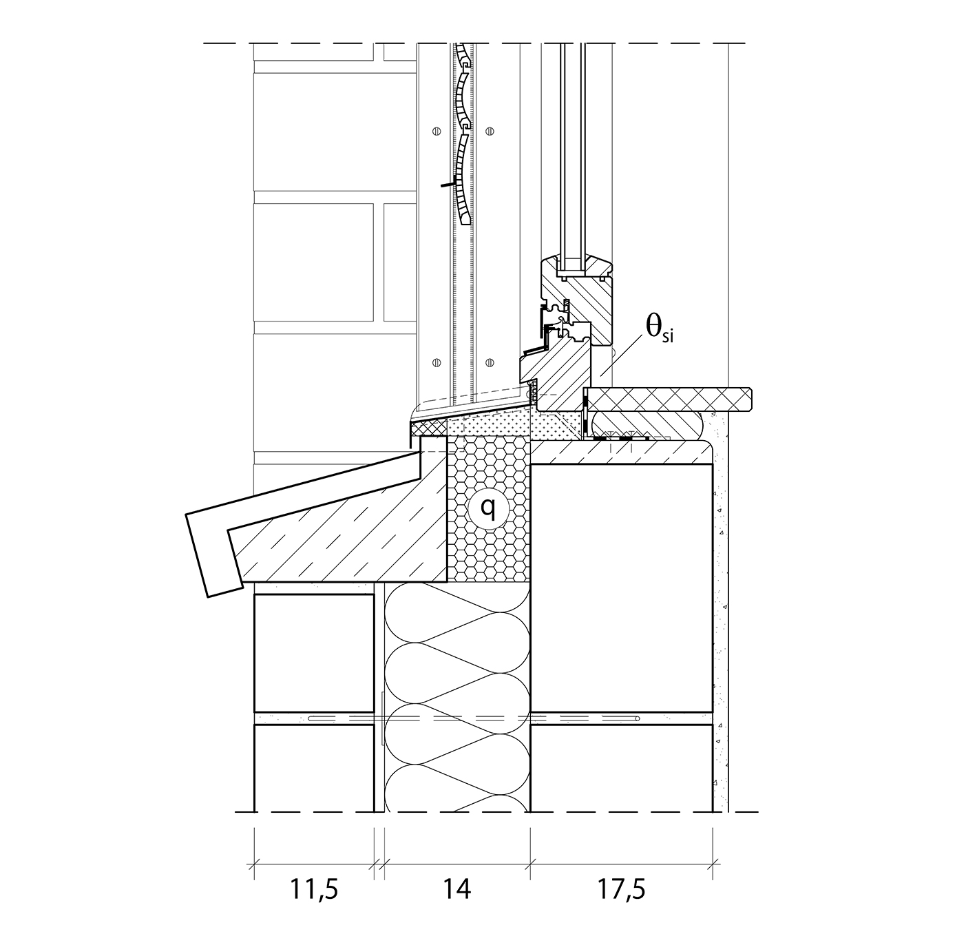 Klinkerfassade Fenster Detail